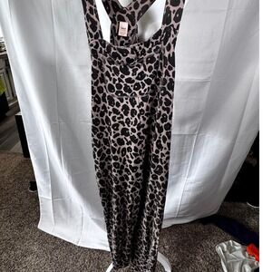 Smash + Tess Romper XS Animal Print Sleeveless Jumpsuit Casual Lounge Relaxed